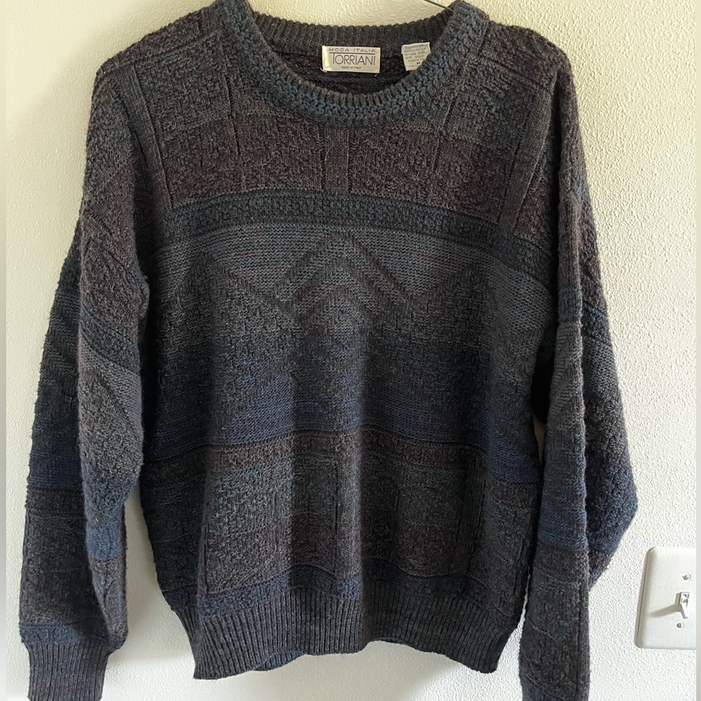 Vintage textured Italian wool sweater